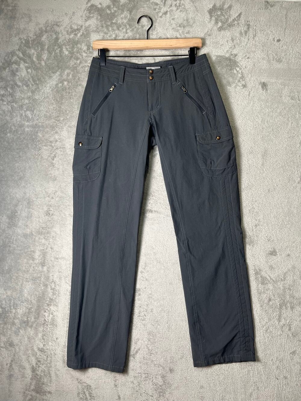 KUHL Womens' Grey Splash Cargo Hiking Pants Lightweight Outdoor Trail Trousers 4